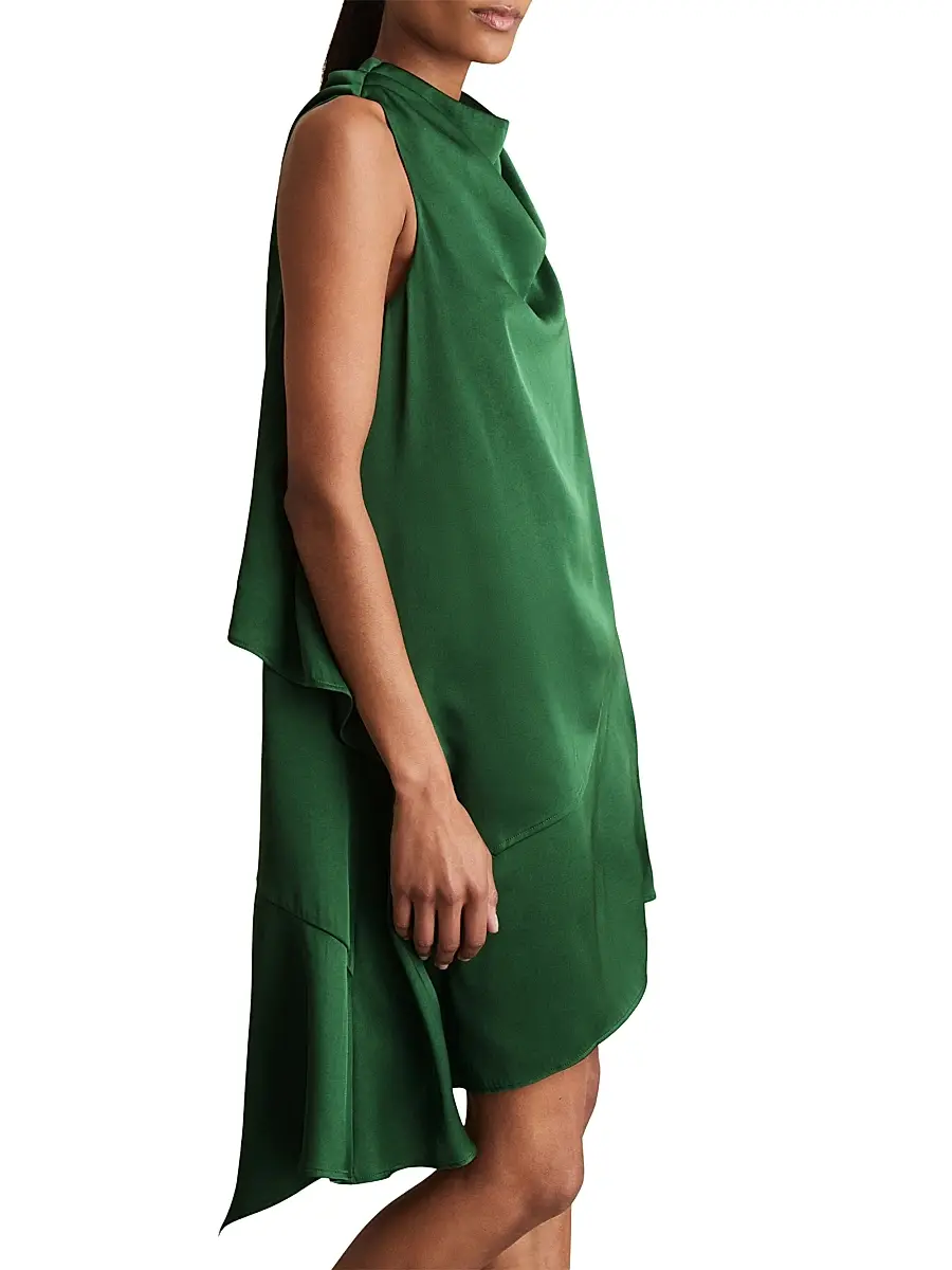 Reiss Women's Eloise Draped Midi-Dress | Thumbnail 4 Reiss Women's Eloise Draped Midi-Dress | Thumbnail 4