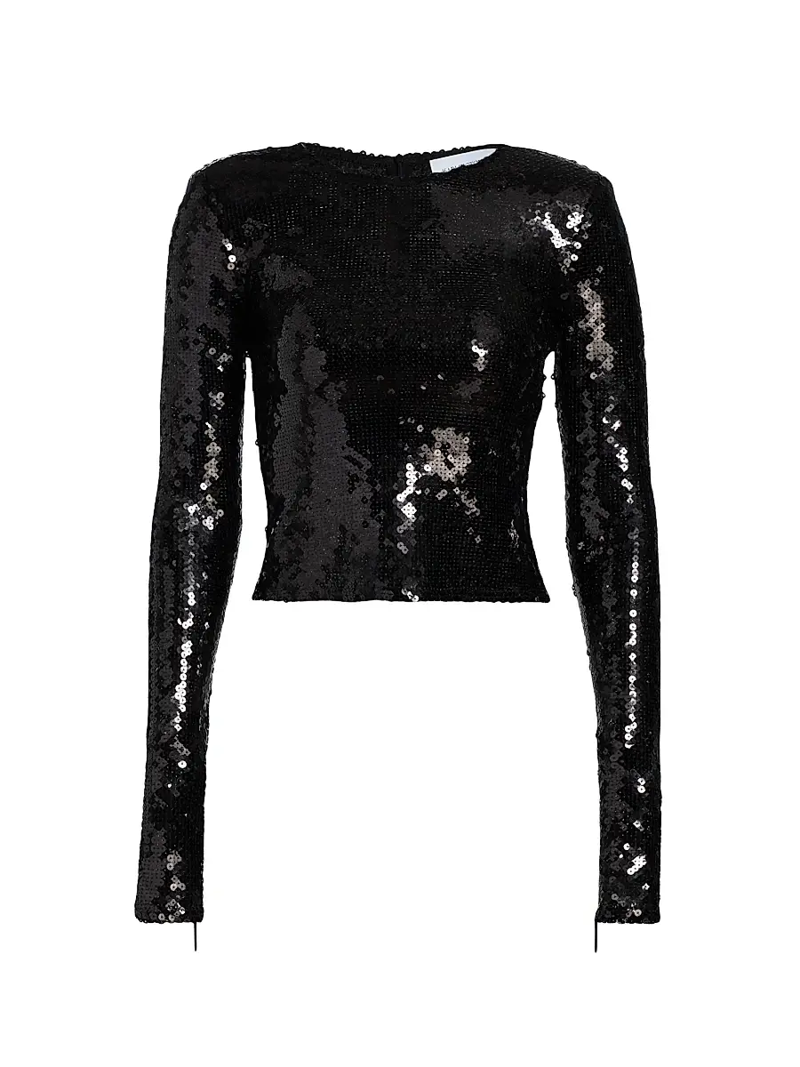 16Arlington Women's Loida Sequined Long-Sleeve Top | Image 1 16Arlington Women's Loida Sequined Long-Sleeve Top | Image 1