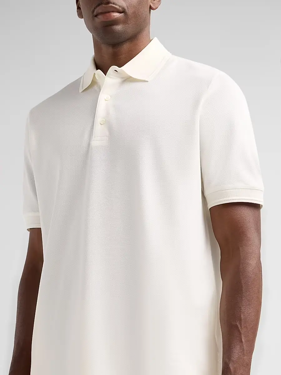 Canali Men's Cotton Piqué Polo Shirt | Thumbnail 5
