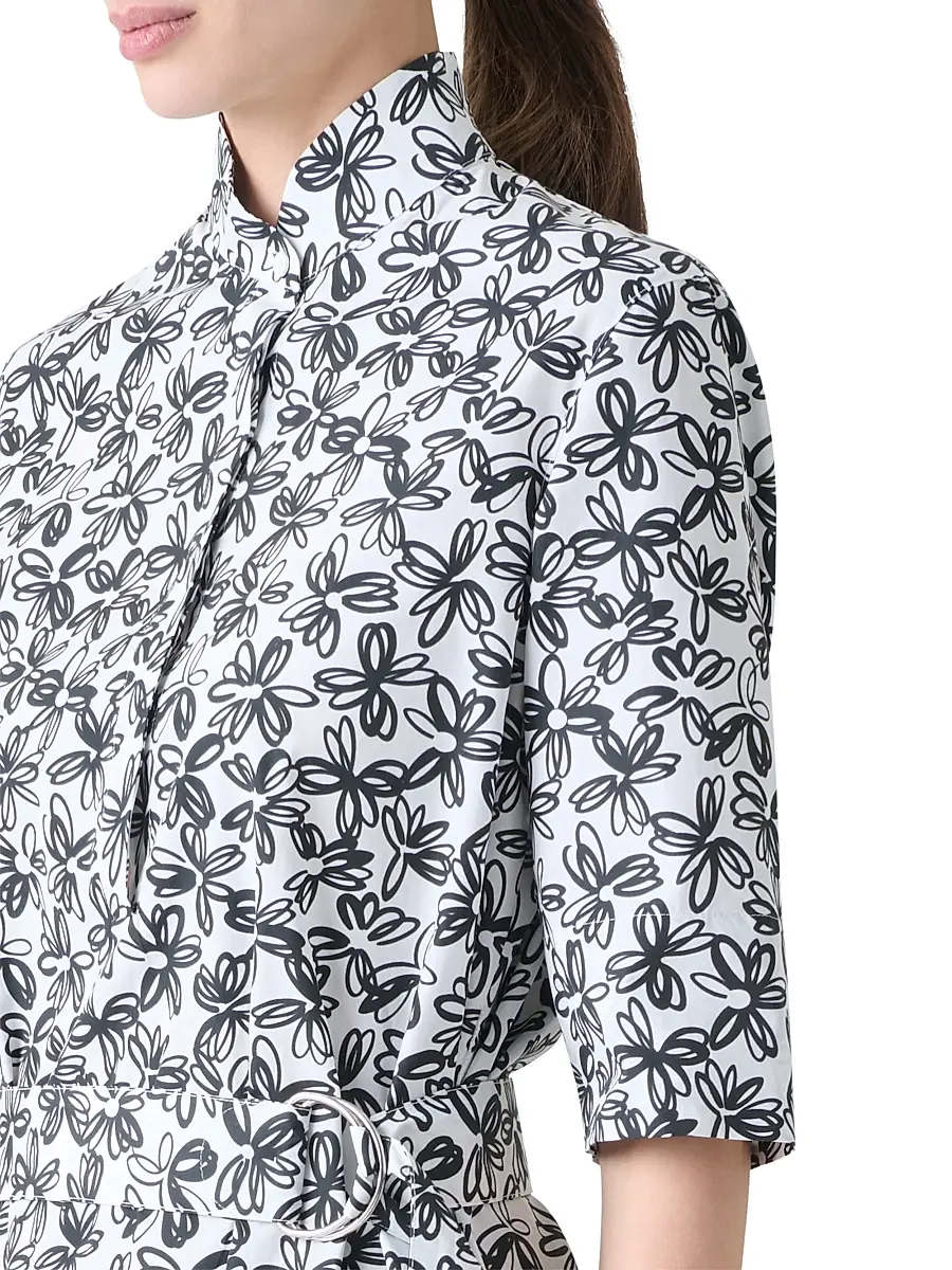 Akris punto Women's Floral Cotton Poplin Shirtdress | Thumbnail 6 Akris punto Women's Floral Cotton Poplin Shirtdress | Thumbnail 6