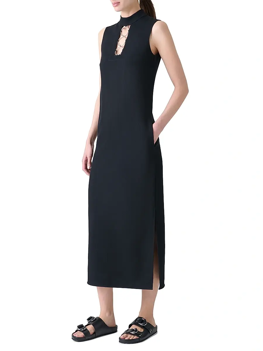 Akris punto Women's Ring Pull Wool Midi-Dress | Thumbnail 4 Akris punto Women's Ring Pull Wool Midi-Dress | Thumbnail 4