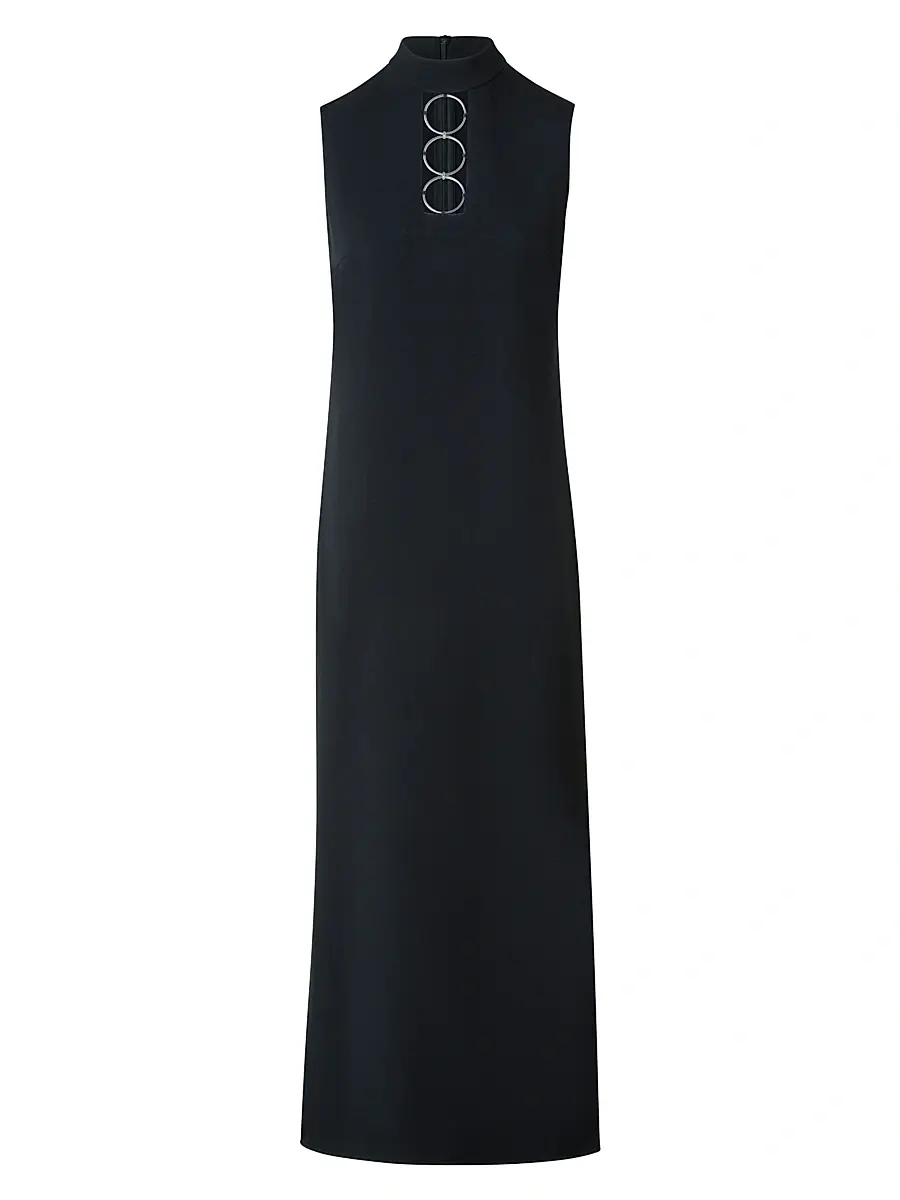 Akris punto Women's Ring Pull Wool Midi-Dress