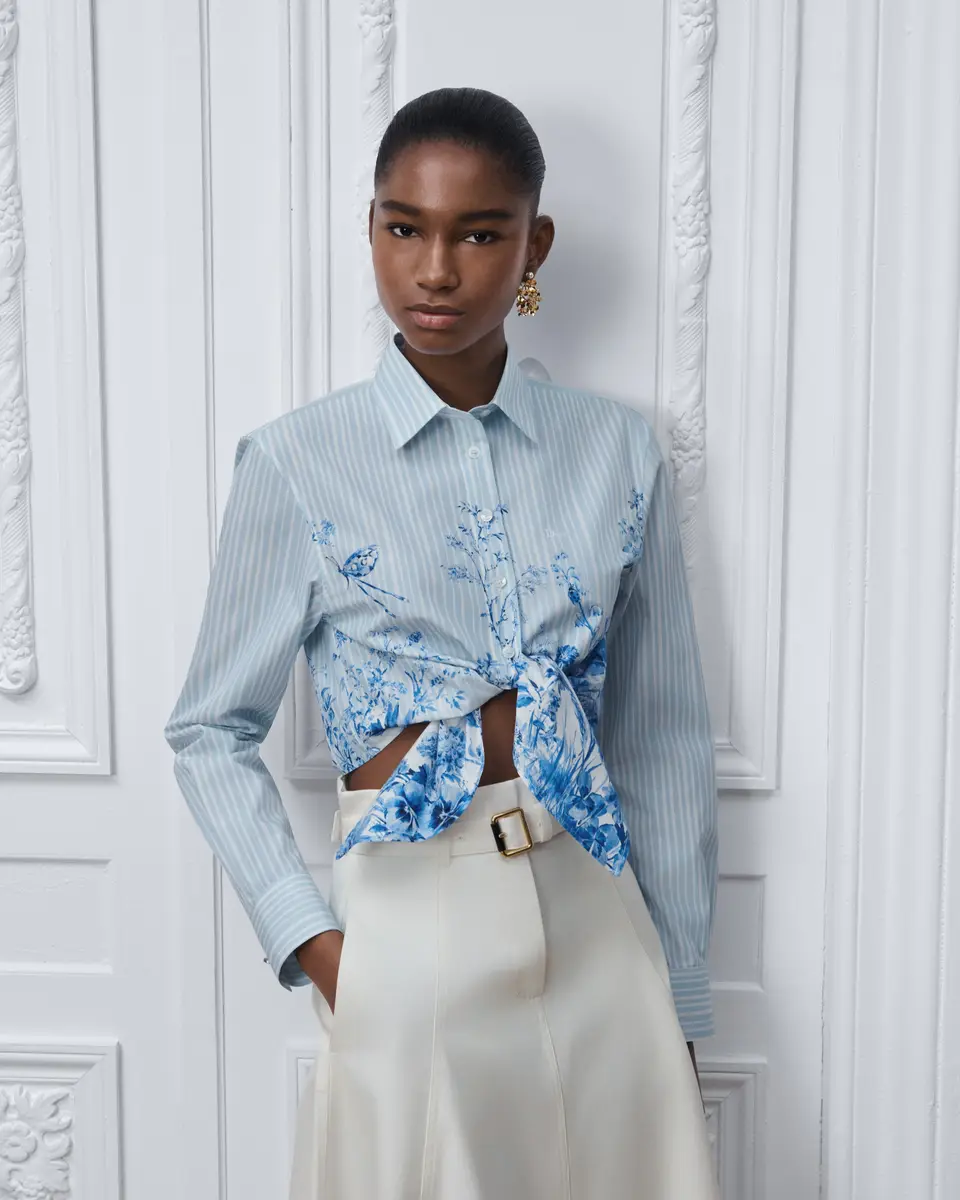 Dior Dioriviera Tied Cropped Blouse | Thumbnail 2 Dior Dioriviera Tied Cropped Blouse | Thumbnail 2