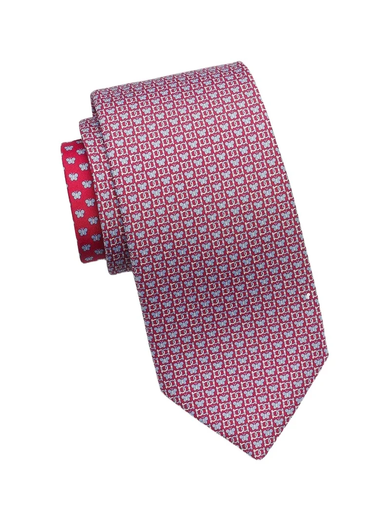 Men's Brigitte Printed Silk Tie Men's Brigitte Printed Silk Tie