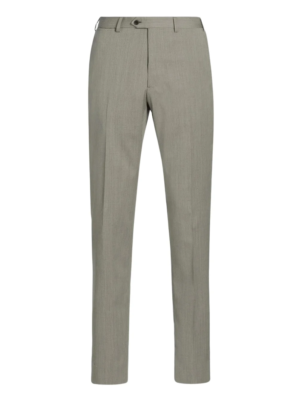Emporio Armani Men's Flat Front Wool Trousers