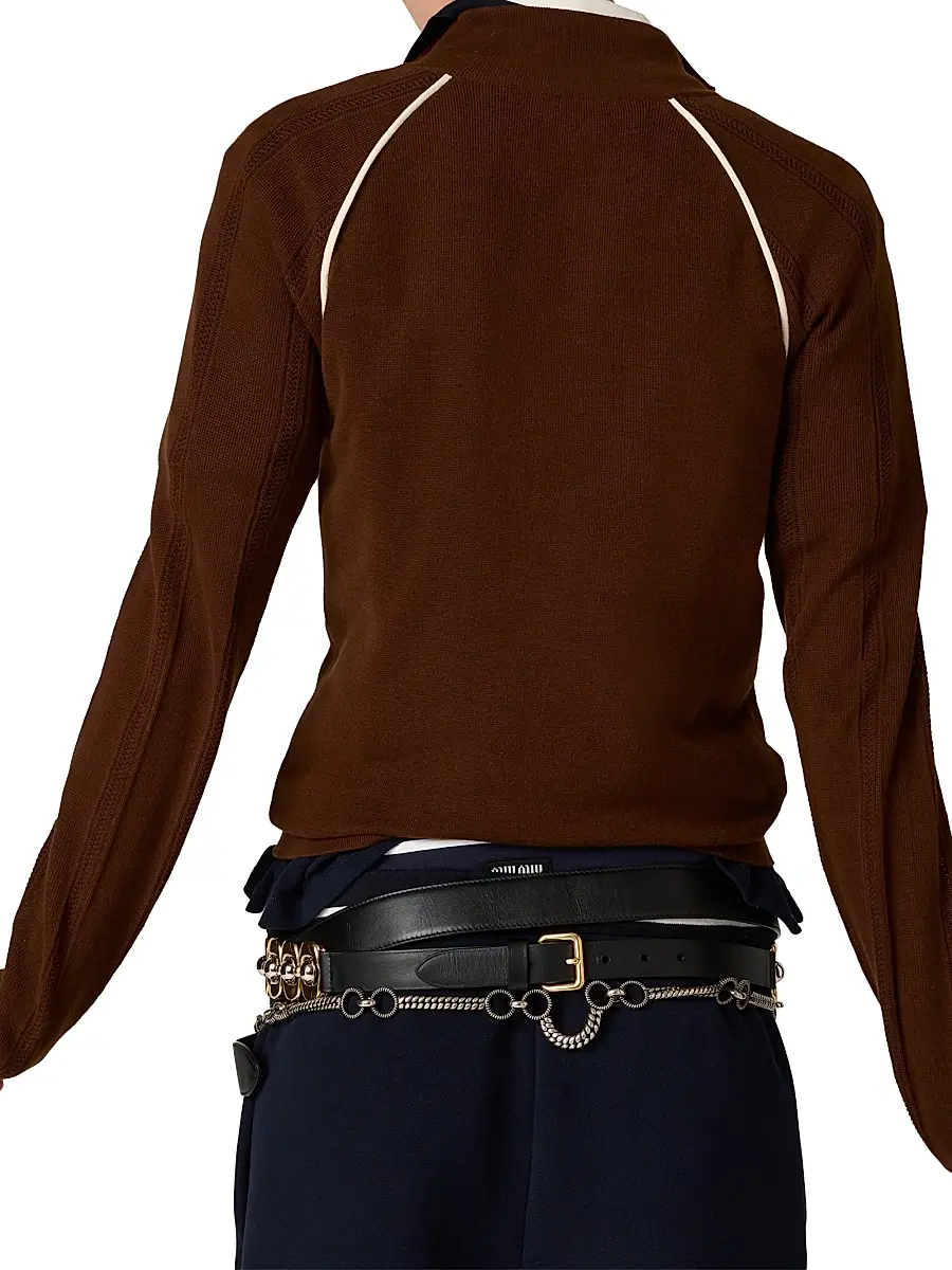 Miu Miu Women's Cotton Cardigan | Thumbnail 4