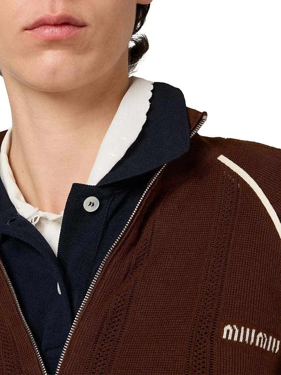 Miu Miu Women's Cotton Cardigan | Thumbnail 5