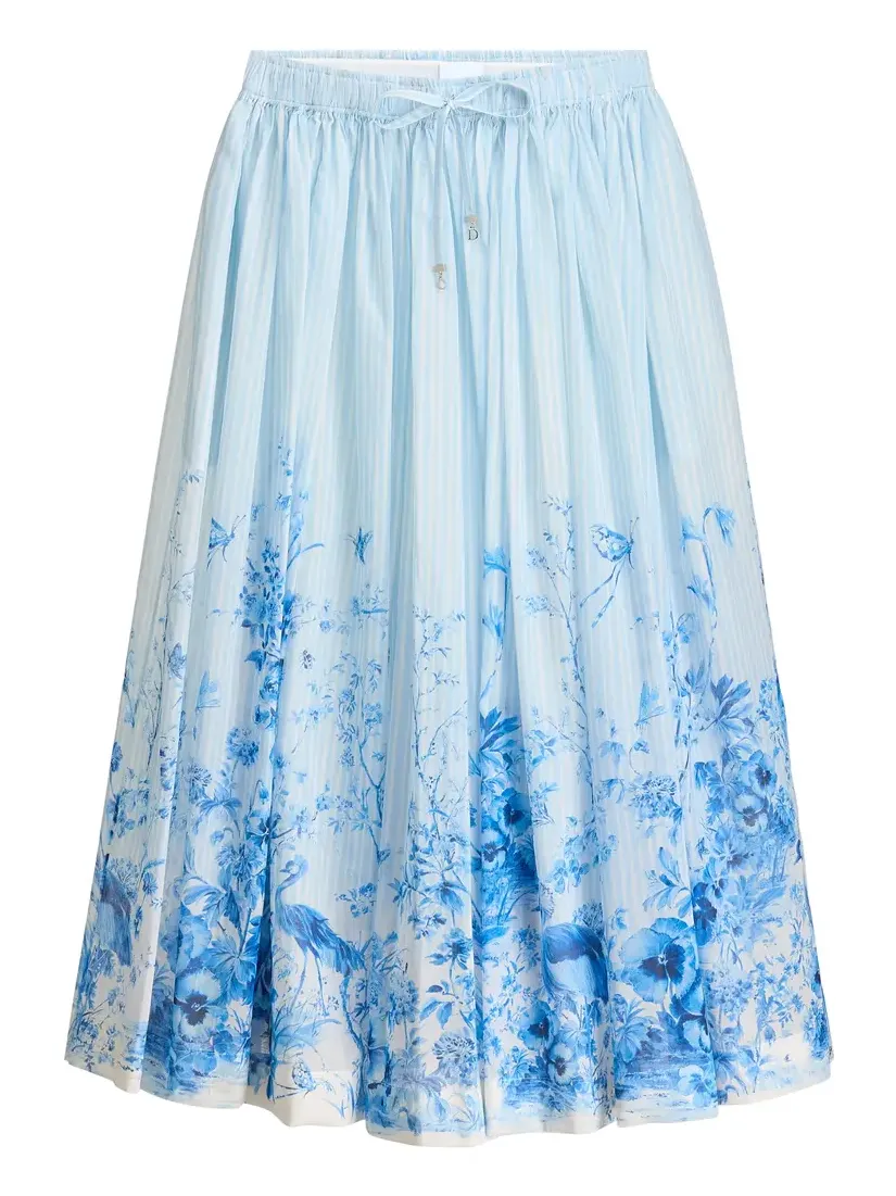 Dior Dioriviera Mid-Length Flared Skirt