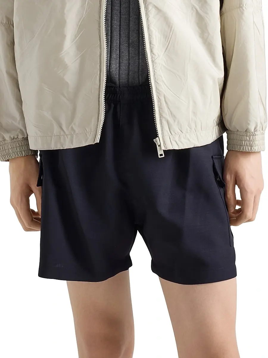 Prada Men's Mohair Wool Shorts | Thumbnail 5 Prada Men's Mohair Wool Shorts | Thumbnail 5