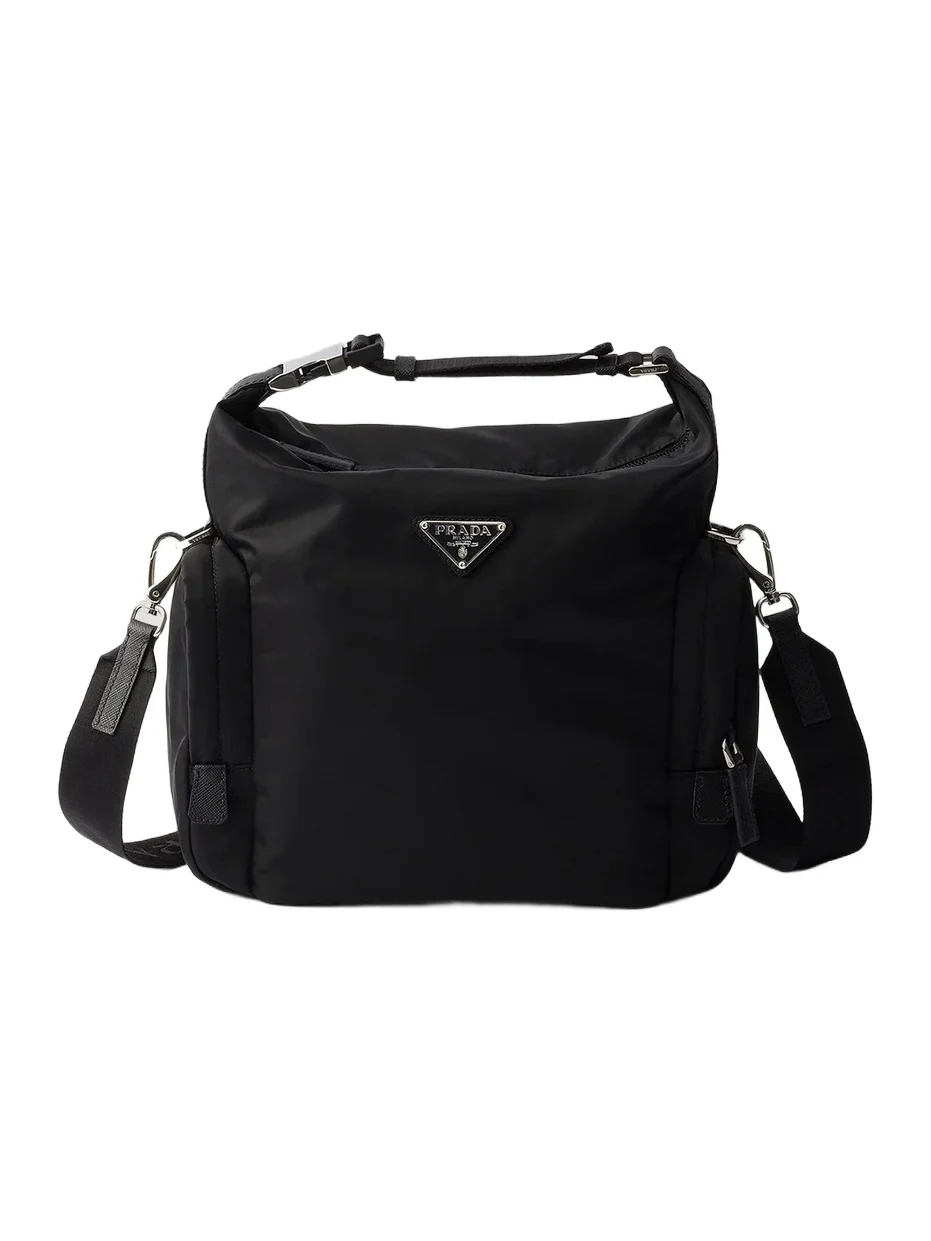 Prada Men's Re-Nylon and Saffiano Leather Shoulder Bag