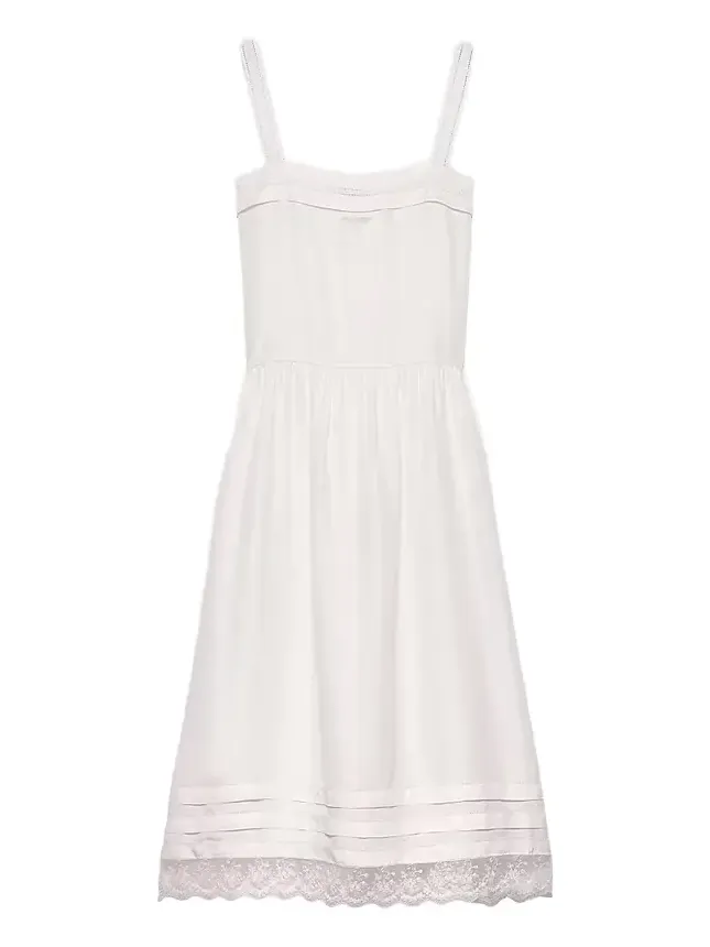 Women's Embroidered Old Washed Silk Dress Women's Embroidered Old Washed Silk Dress