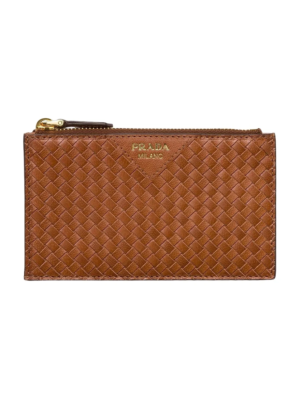 Women's Woven Madras Leather Card Holder Women's Woven Madras Leather Card Holder