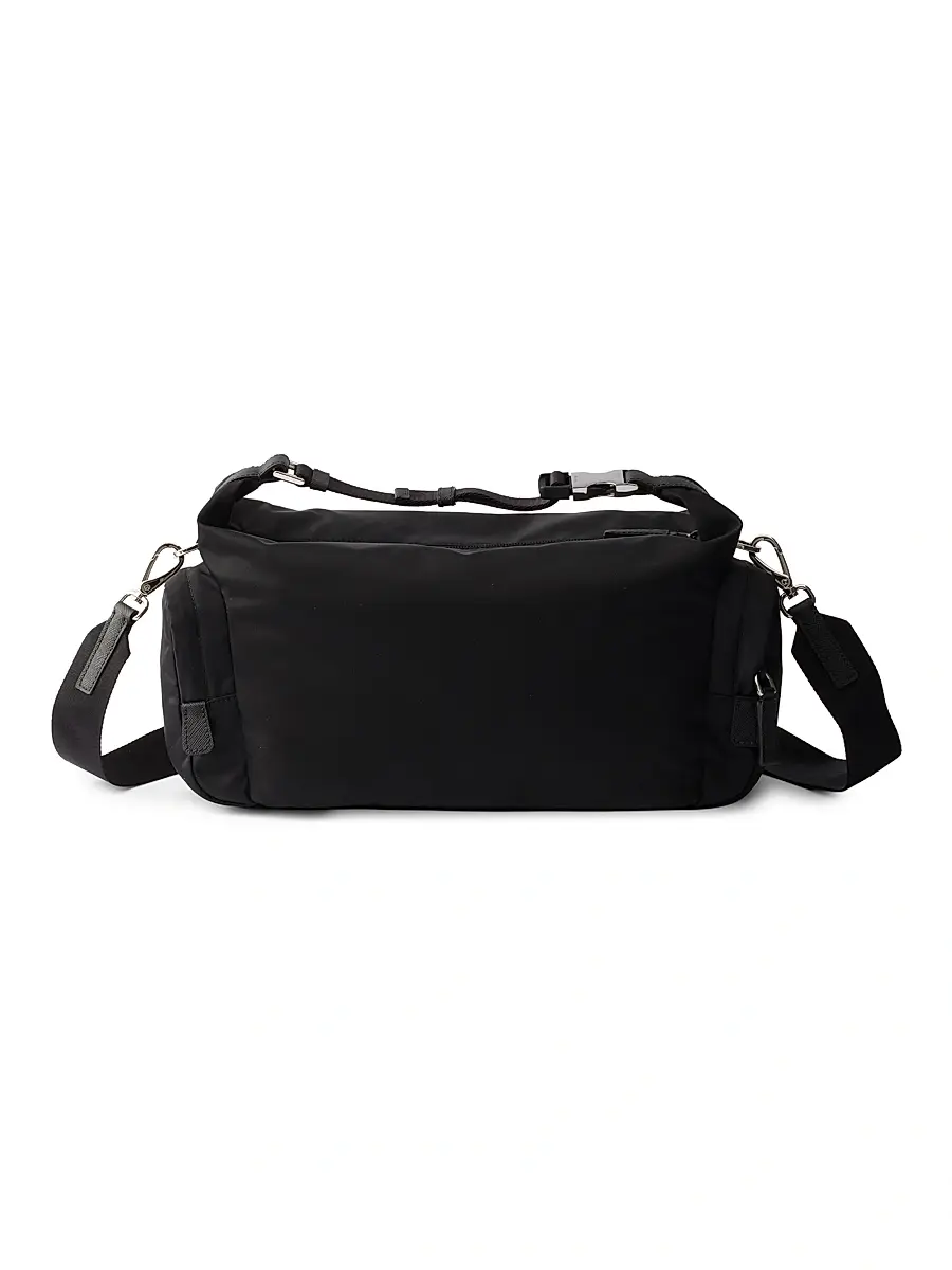 Prada Men's Re-Nylon and Saffiano Leather Shoulder Bag | Thumbnail 5 Prada Men's Re-Nylon and Saffiano Leather Shoulder Bag | Thumbnail 5