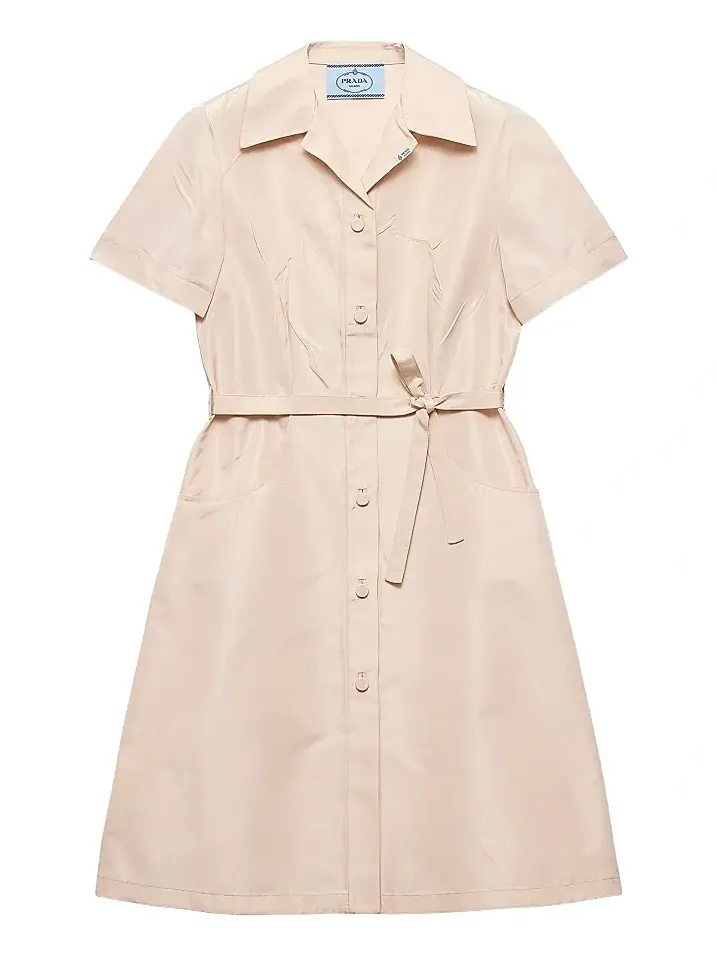 Prada Women's Faille Shirt Dress