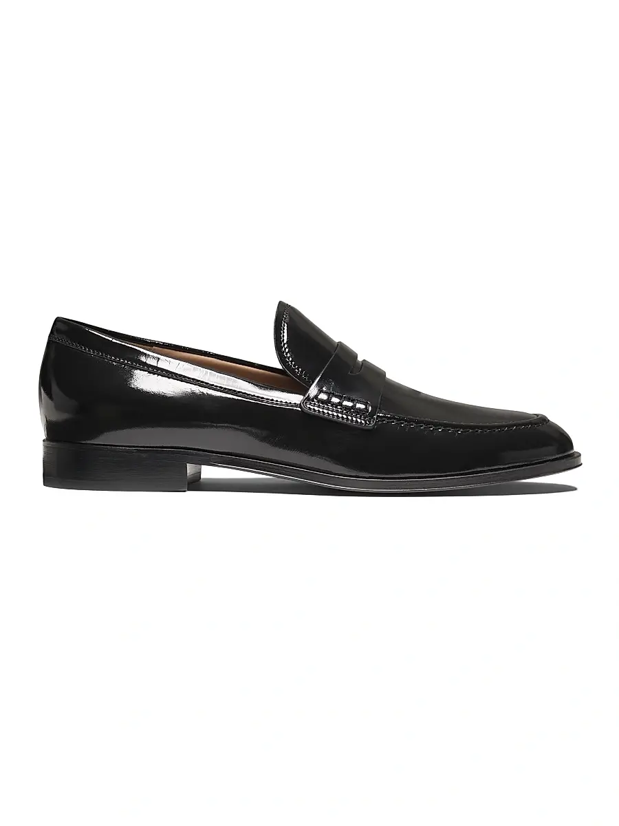 Gianvito Rossi Men's George Patent Leather Penny Loafers - Black | Image 1 Gianvito Rossi Men's George Patent Leather Penny Loafers - Black | Image 1