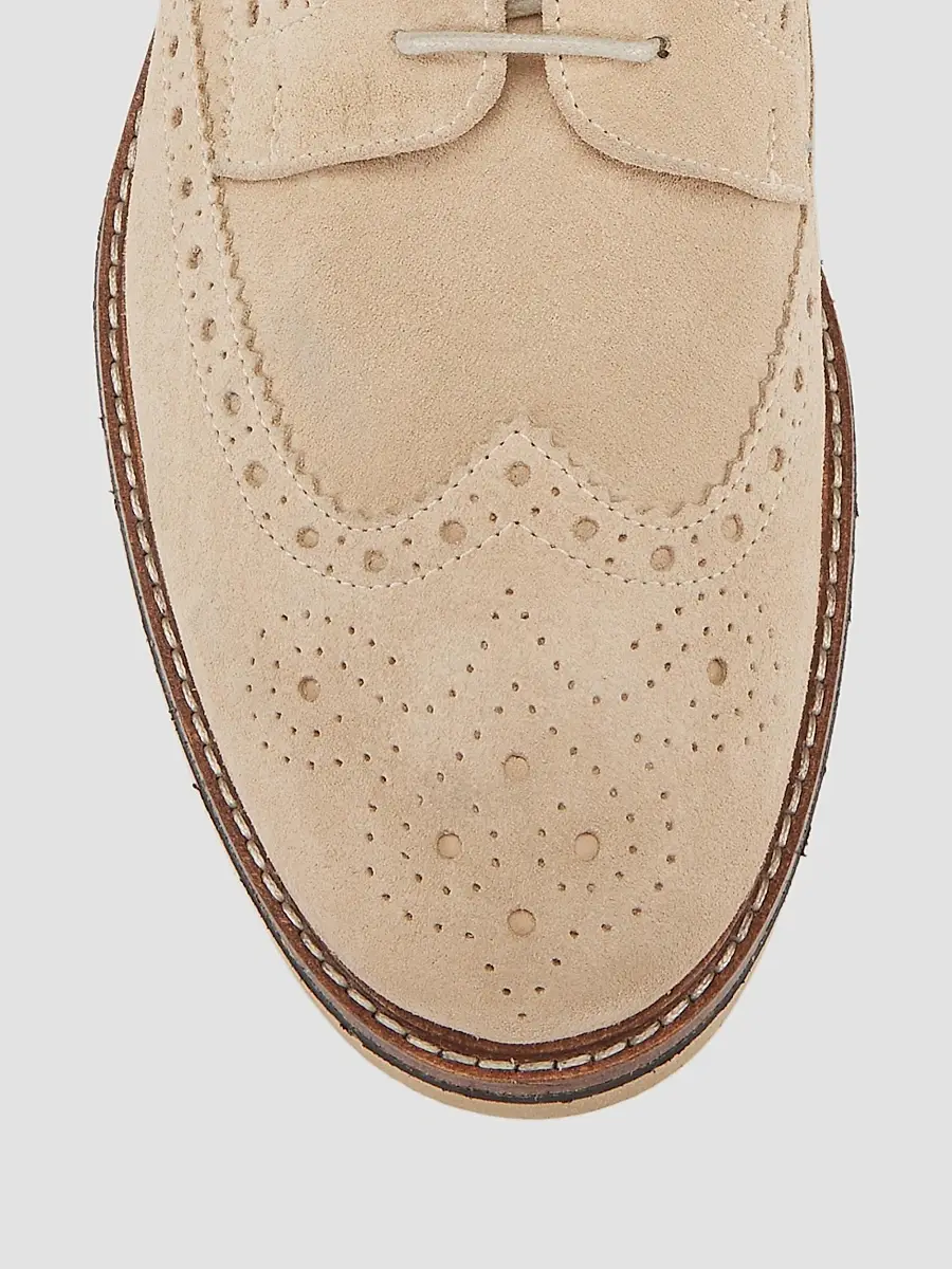 Pollini Men's Corinto Suede Wingtip Lace-Up Derbys | Thumbnail 4