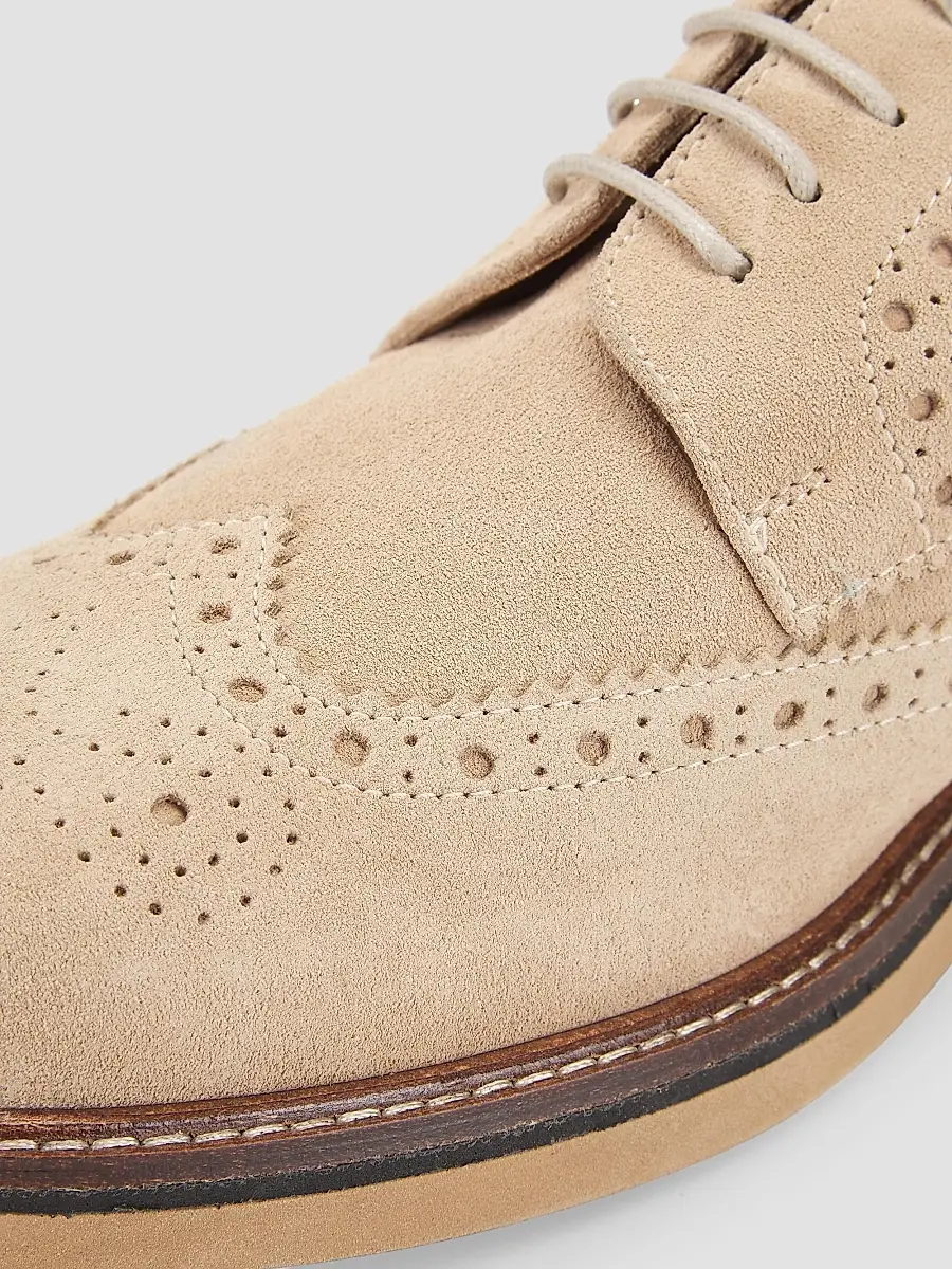 Pollini Men's Corinto Suede Wingtip Lace-Up Derbys | Thumbnail 6