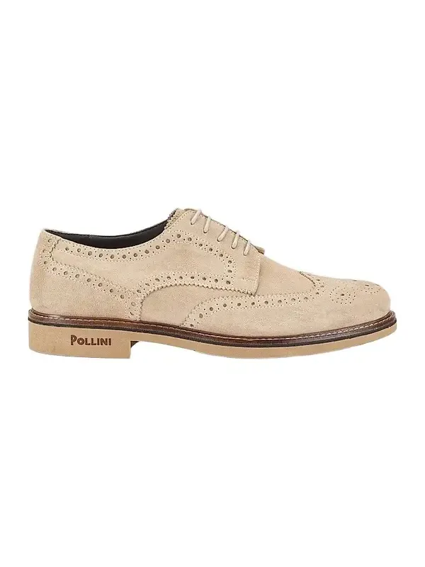 Pollini Men's Corinto Suede Wingtip Lace-Up Derbys