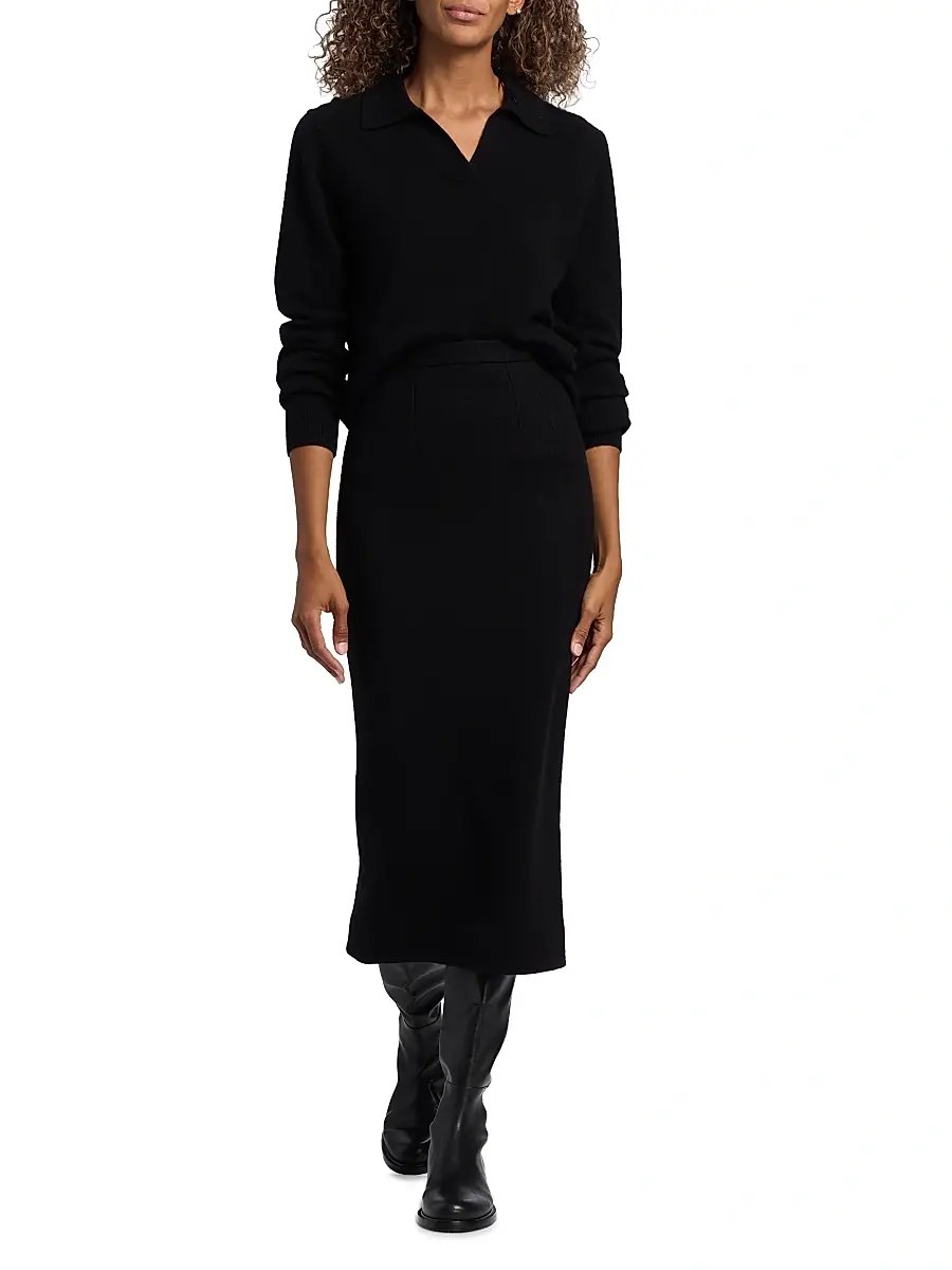 Dolce & Gabbana Women's Wool Pencil Midi-Skirt | Thumbnail 2 Dolce & Gabbana Women's Wool Pencil Midi-Skirt | Thumbnail 2