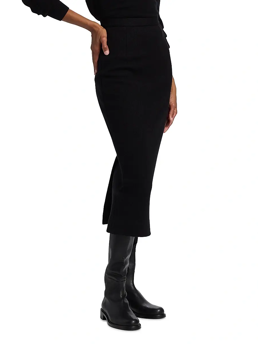 Dolce & Gabbana Women's Wool Pencil Midi-Skirt | Thumbnail 4 Dolce & Gabbana Women's Wool Pencil Midi-Skirt | Thumbnail 4