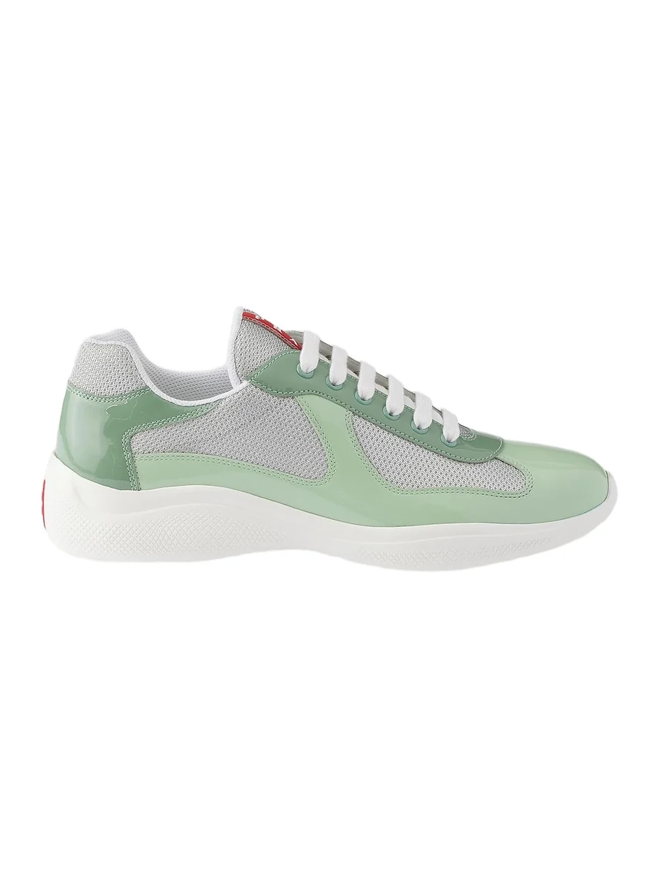 Men's Patent Leather and Technical Fabric America's Cup Sneakers