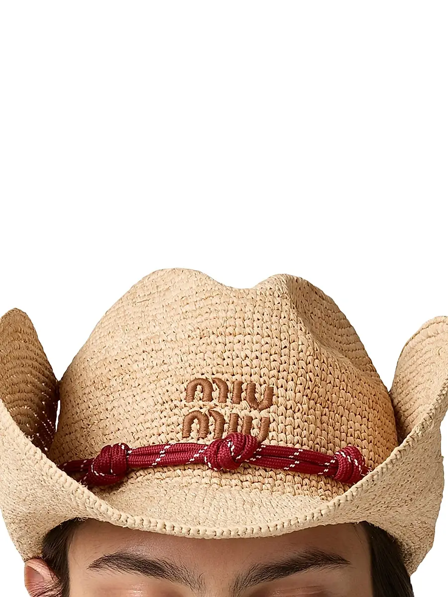 Miu Miu Women's Raffia Hat | Thumbnail 3