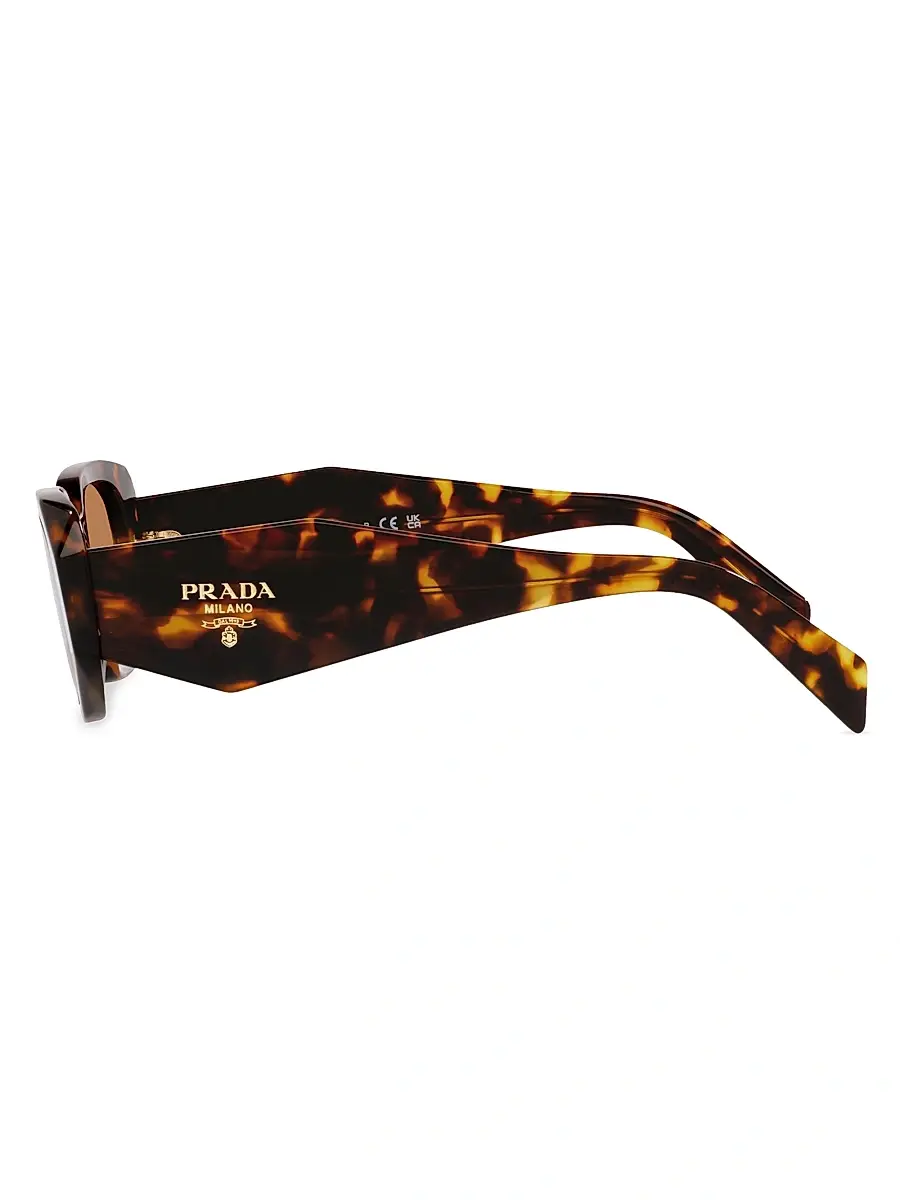 Prada Women's 49MM Rectangle Sunglasses - Tortoise | Thumbnail 5 Prada Women's 49MM Rectangle Sunglasses - Tortoise | Thumbnail 5