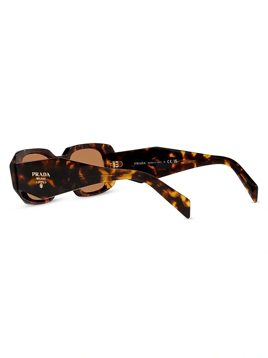 Prada Women's 49MM Rectangle Sunglasses - Tortoise | Thumbnail 6 Prada Women's 49MM Rectangle Sunglasses - Tortoise | Thumbnail 6
