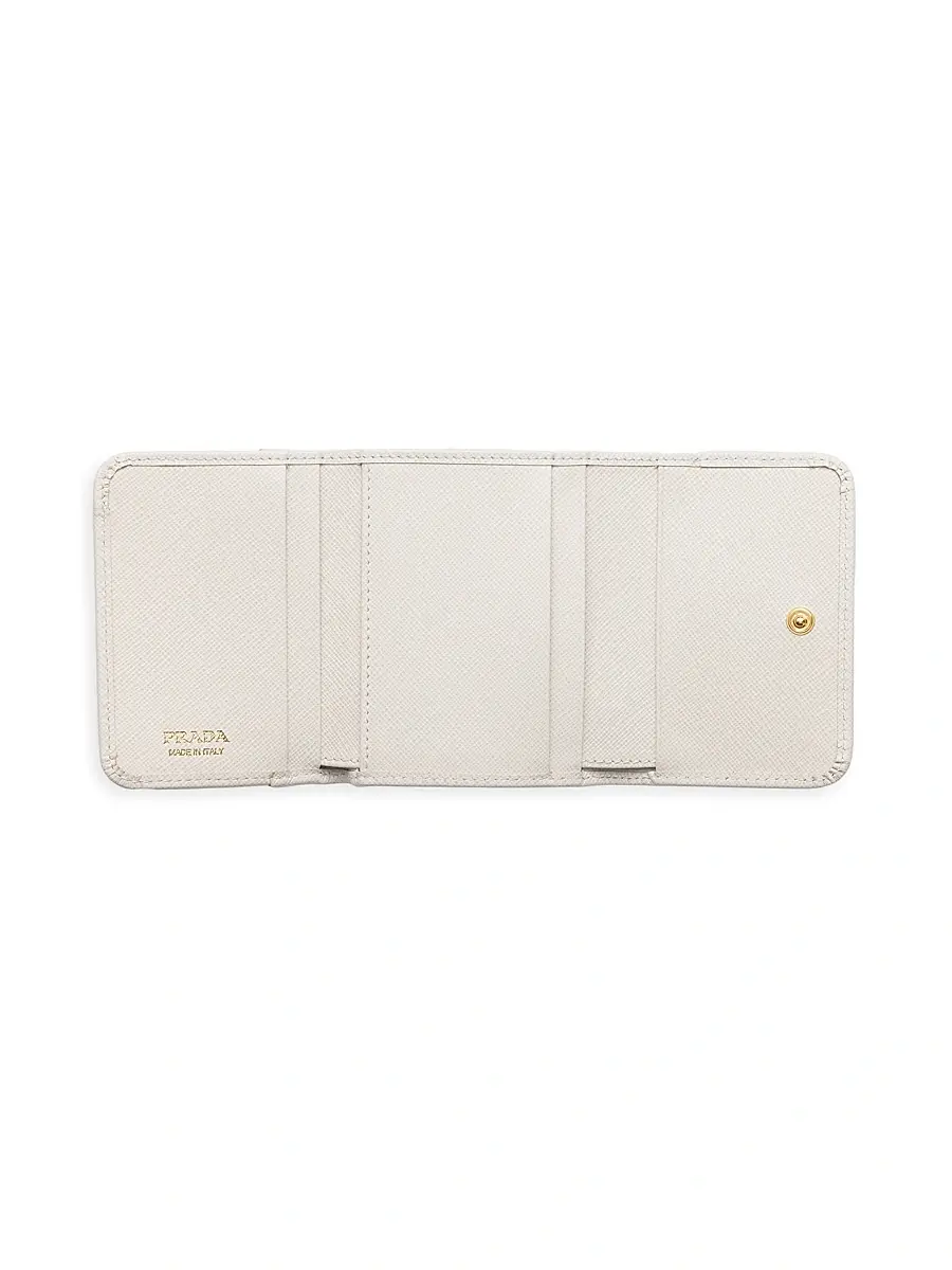 Prada Women's Saffiano Leather Wallet - Beige Khaki | Thumbnail 2 Prada Women's Saffiano Leather Wallet - Beige Khaki | Thumbnail 2