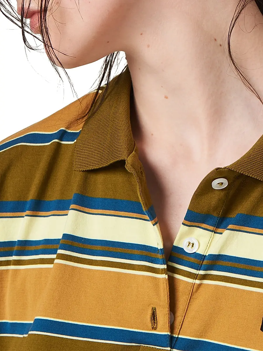 Miu Miu Women's Cotton Jersey Polo T-Shirt | Thumbnail 4