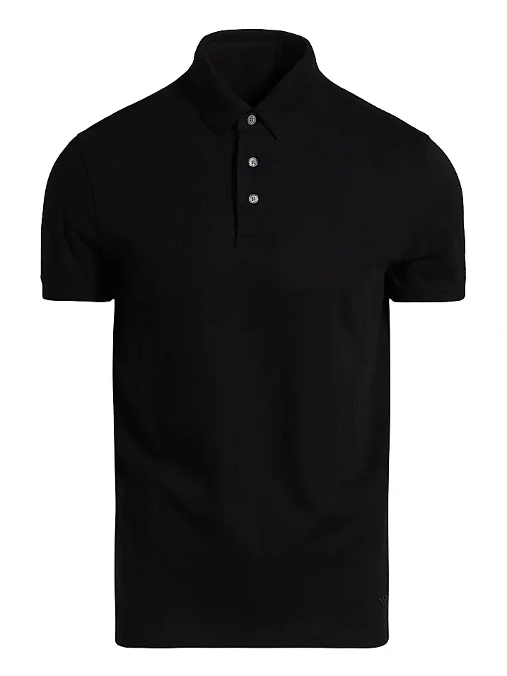 Men's Chevron Cotton Jersey Polo Shirt Men's Chevron Cotton Jersey Polo Shirt