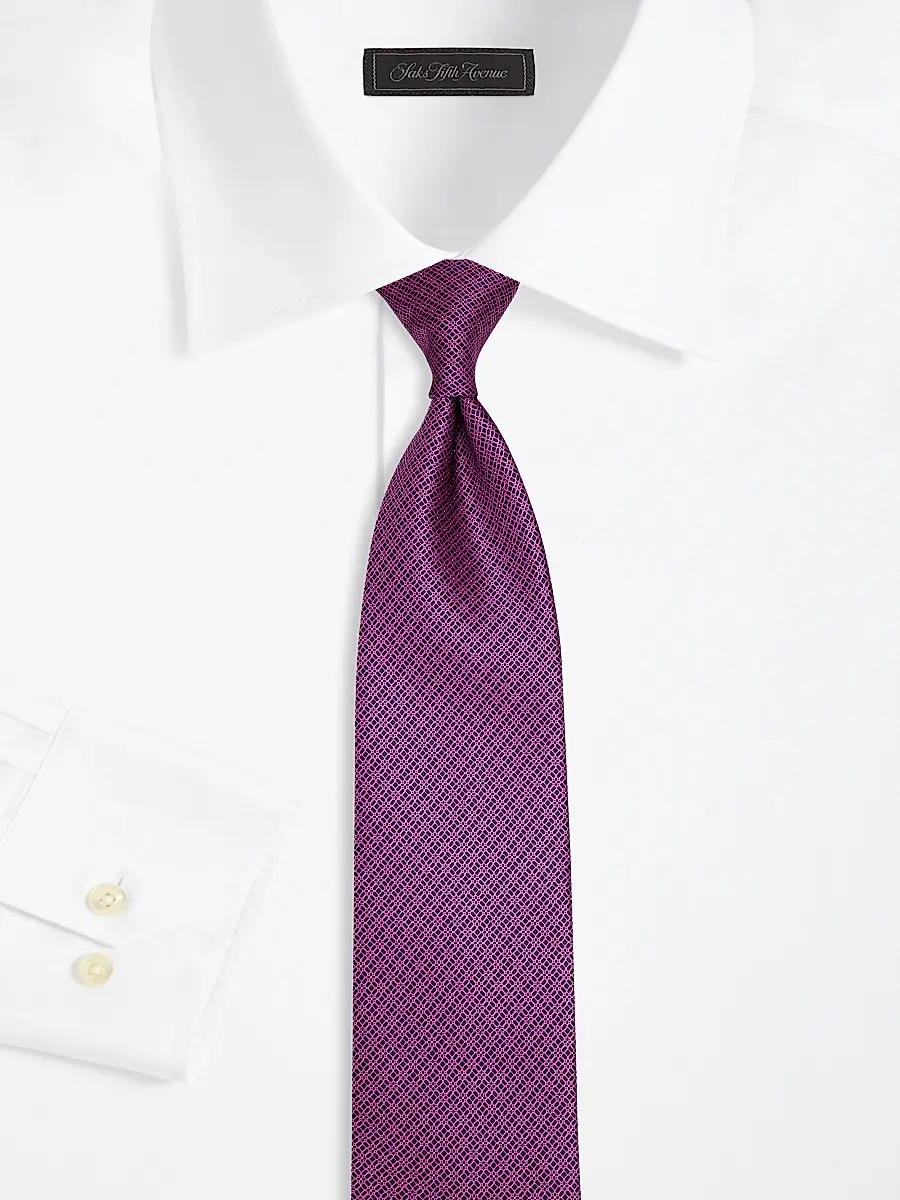 Stefano Ricci Men's Baby Flower Silk Tie - Pink | Thumbnail 2 Stefano Ricci Men's Baby Flower Silk Tie - Pink | Thumbnail 2
