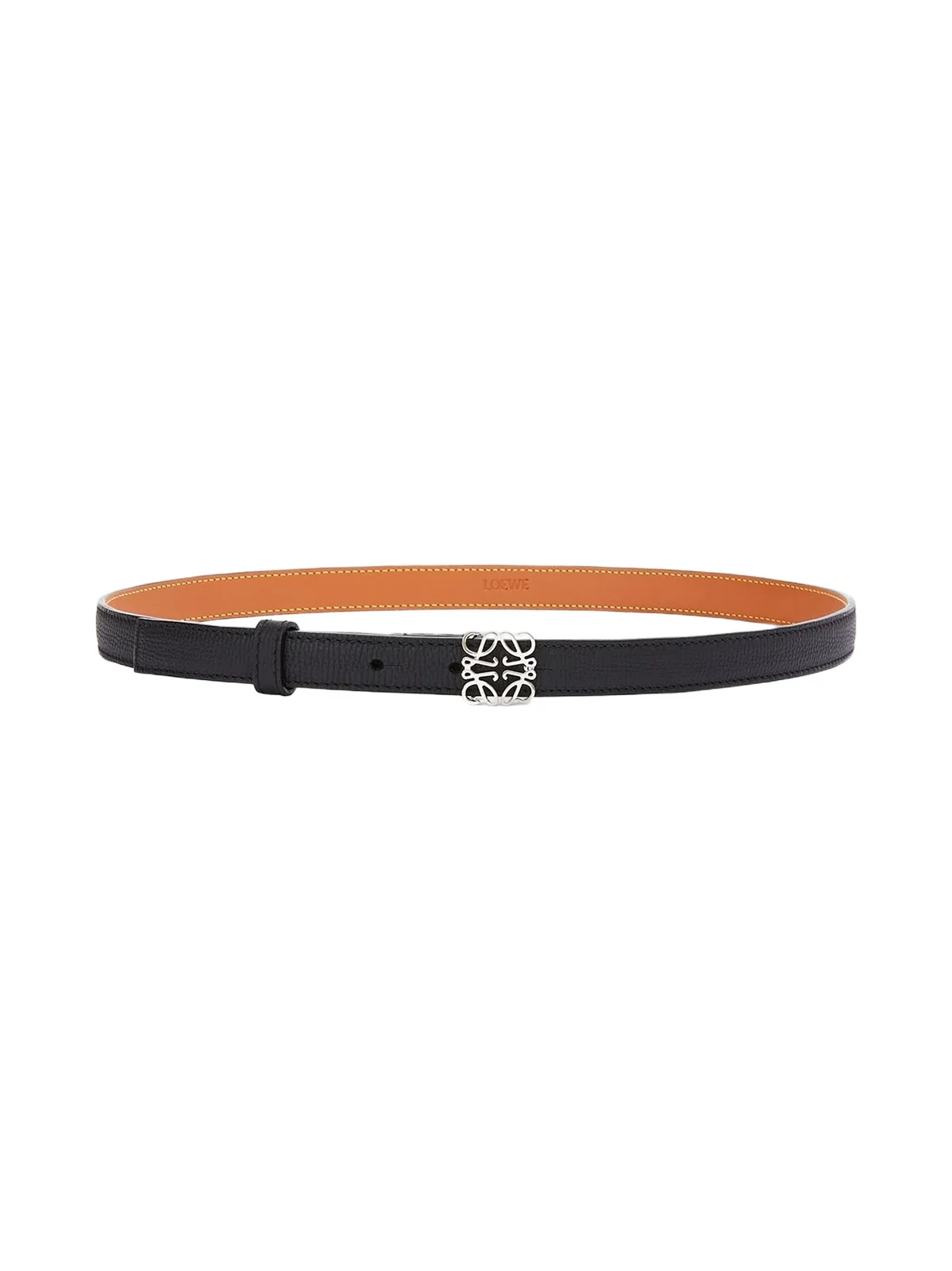 Loewe Women's Anagram Pebbled Leather Belt