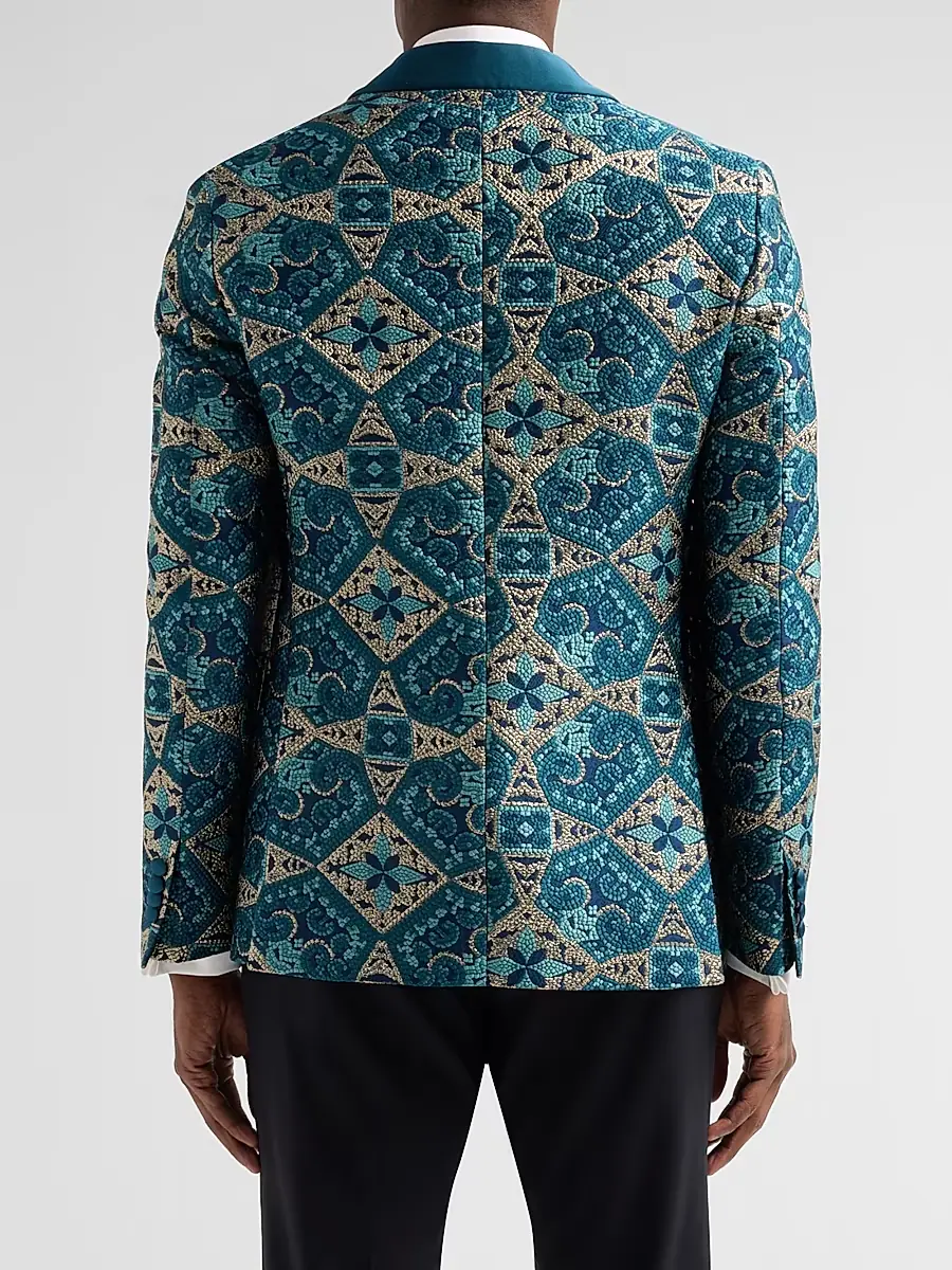 Pal Zileri Men's Abstract-Embroidered Dinner Jacket | Thumbnail 4