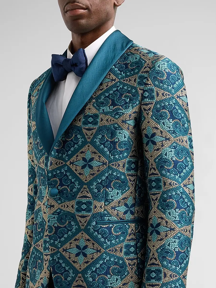 Pal Zileri Men's Abstract-Embroidered Dinner Jacket | Thumbnail 5