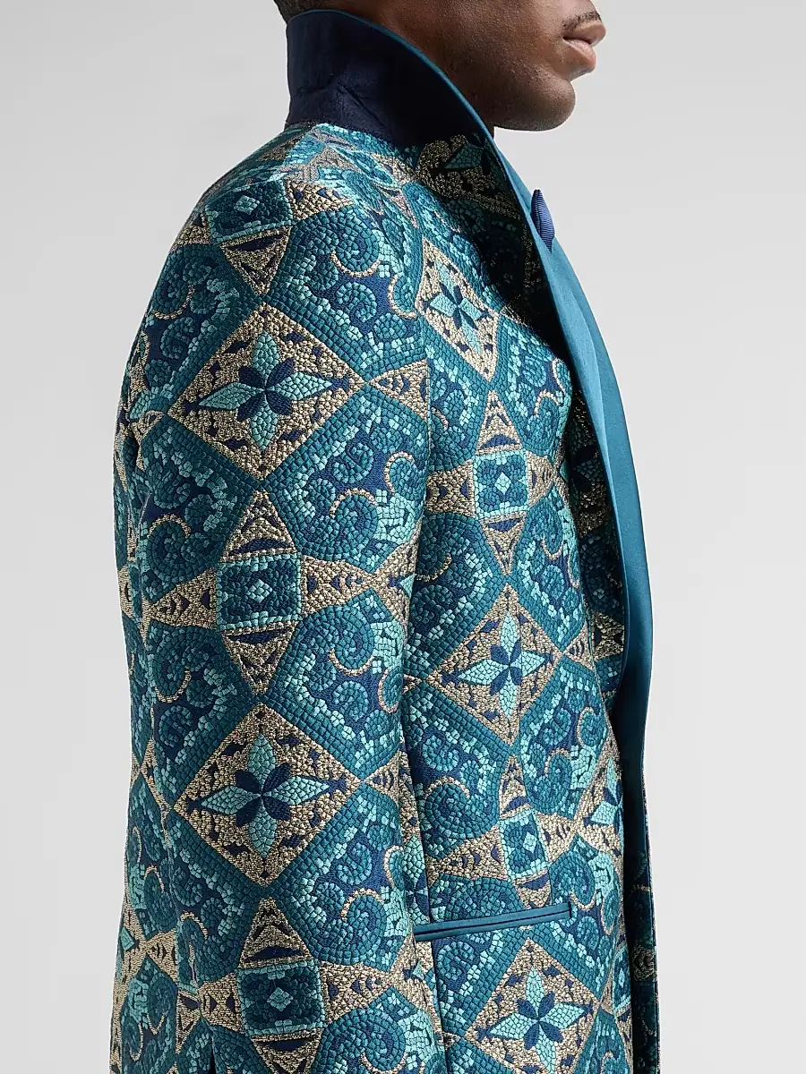 Pal Zileri Men's Abstract-Embroidered Dinner Jacket | Thumbnail 7