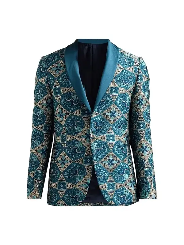 Pal Zileri Men's Abstract-Embroidered Dinner Jacket