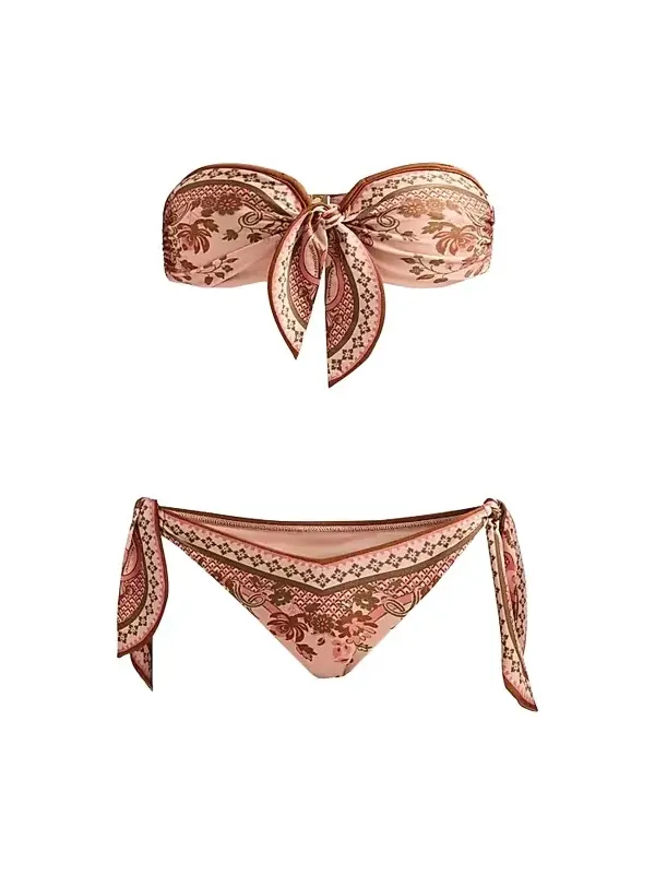 Women's Aster Paisley Scarf Tie Bikini Women's Aster Paisley Scarf Tie Bikini