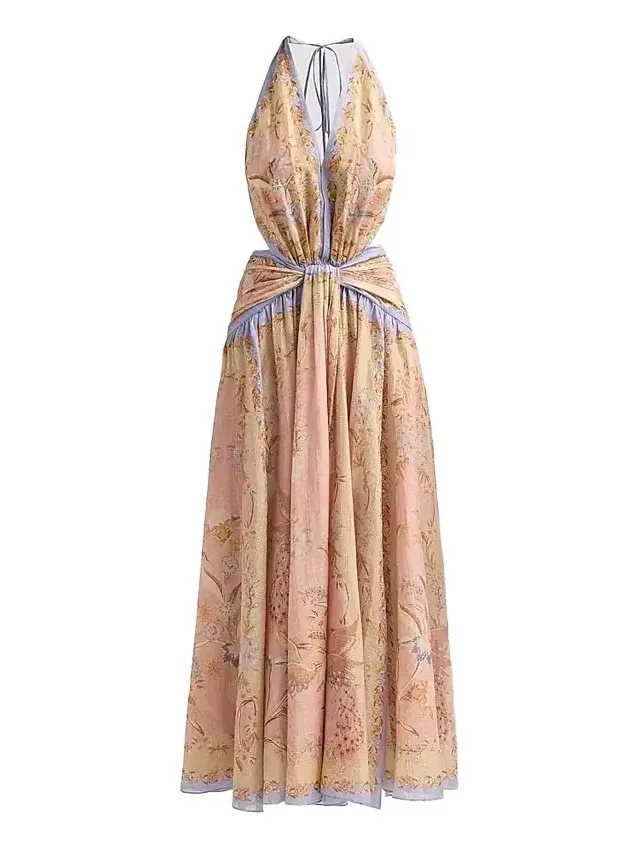 Zimmermann Women's Indra Floral A-Line Maxi Dress