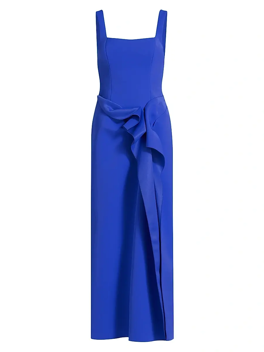 Acler Women's Tuthill Ruffled Scuba Maxi Dress - Oxford | Image 1 Acler Women's Tuthill Ruffled Scuba Maxi Dress - Oxford | Image 1