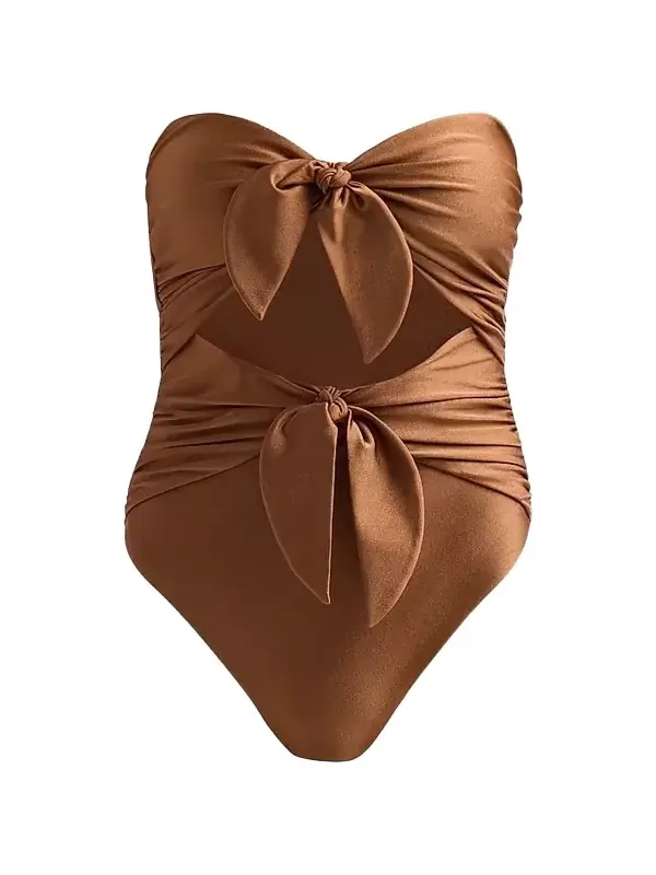 Women's Aster Scarf Tie One-Piece Swimsuit Women's Aster Scarf Tie One-Piece Swimsuit
