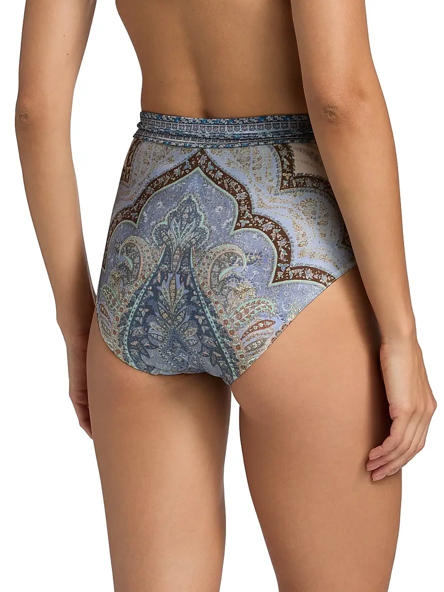 Zimmermann Women's Wanderlust Printed Tie-Waist Bikini Bottom | Thumbnail 4 Zimmermann Women's Wanderlust Printed Tie-Waist Bikini Bottom | Thumbnail 4