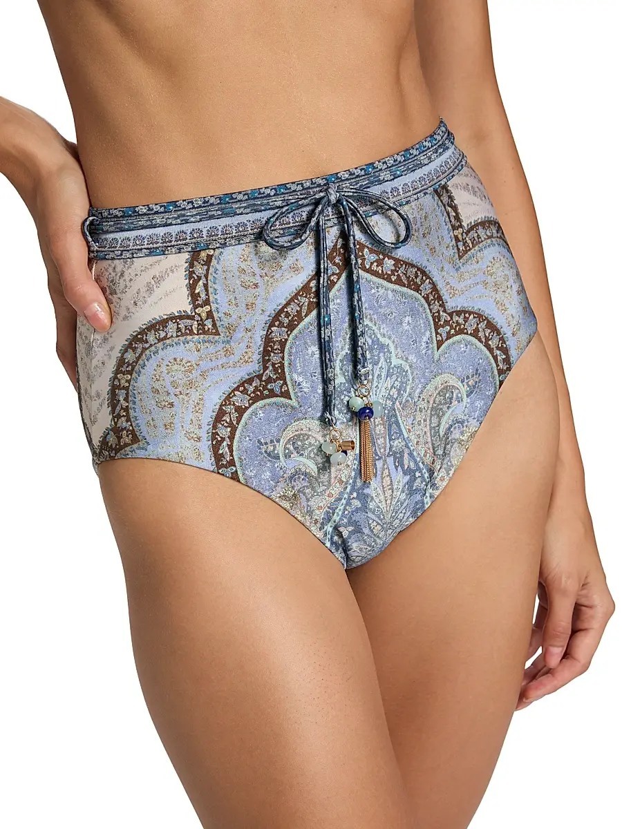 Zimmermann Women's Wanderlust Printed Tie-Waist Bikini Bottom | Thumbnail 5 Zimmermann Women's Wanderlust Printed Tie-Waist Bikini Bottom | Thumbnail 5