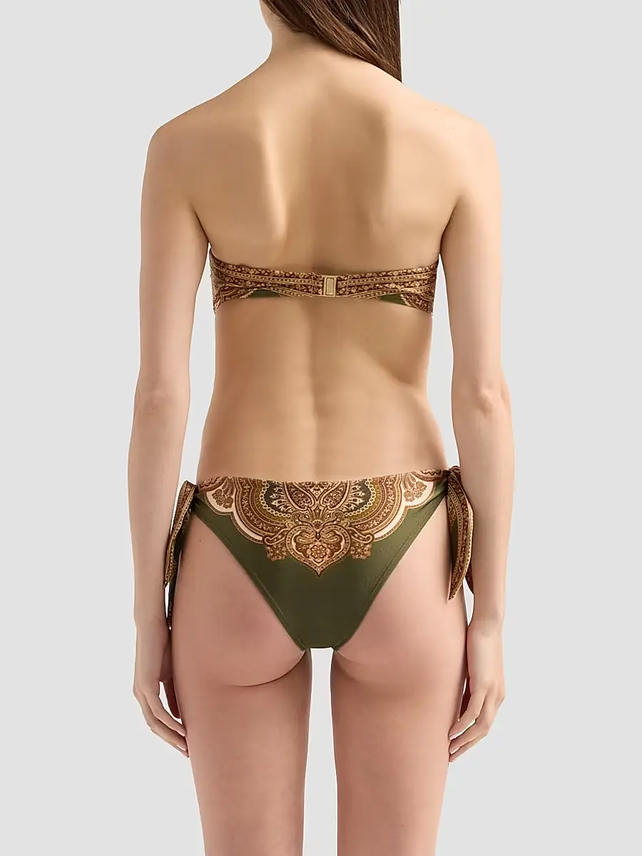 Zimmermann Women's Mahon Paisley Scarf Tie Backless One-Piece Swimsuit | Thumbnail 3
