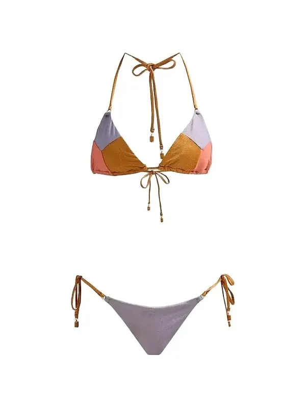 Women's Indra Metallic Spliced Bikini Women's Indra Metallic Spliced Bikini