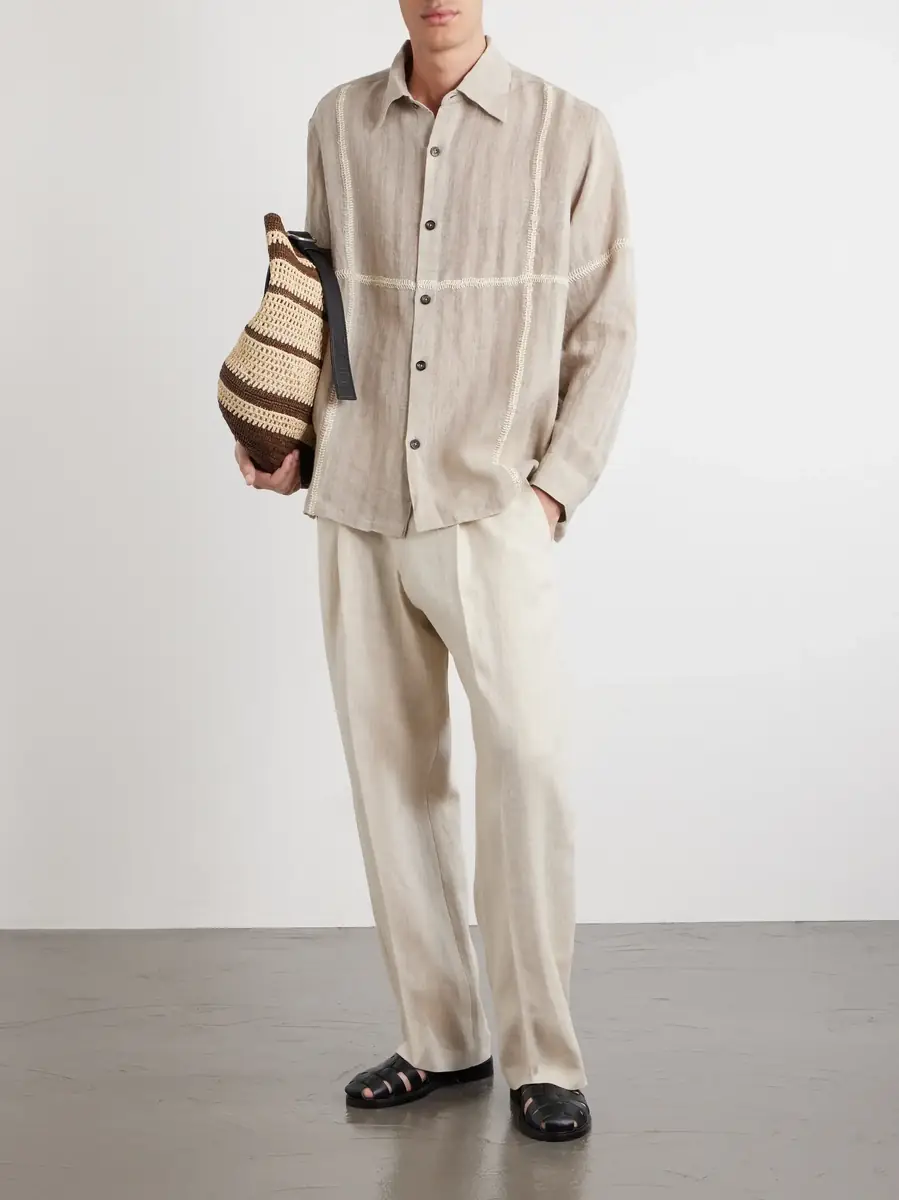 Kartik Research Rabari Embroidered Linen Shirt | Thumbnail 2 Kartik Research Rabari Embroidered Linen Shirt | Thumbnail 2