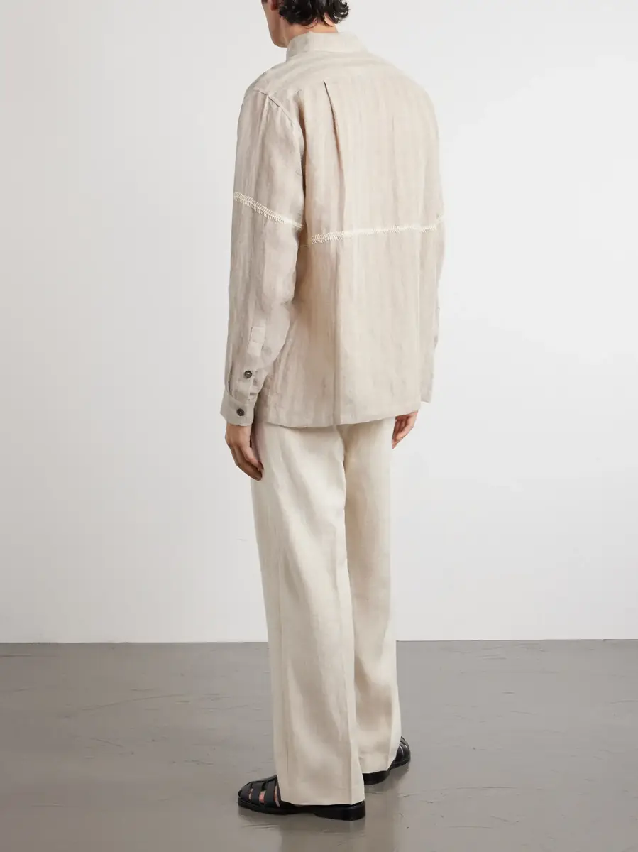 Kartik Research Rabari Embroidered Linen Shirt | Thumbnail 4 Kartik Research Rabari Embroidered Linen Shirt | Thumbnail 4