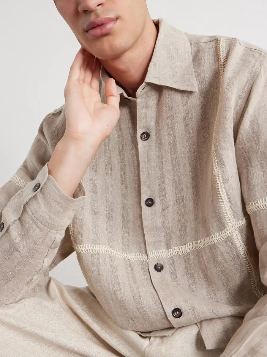 Kartik Research Rabari Embroidered Linen Shirt | Thumbnail 5 Kartik Research Rabari Embroidered Linen Shirt | Thumbnail 5
