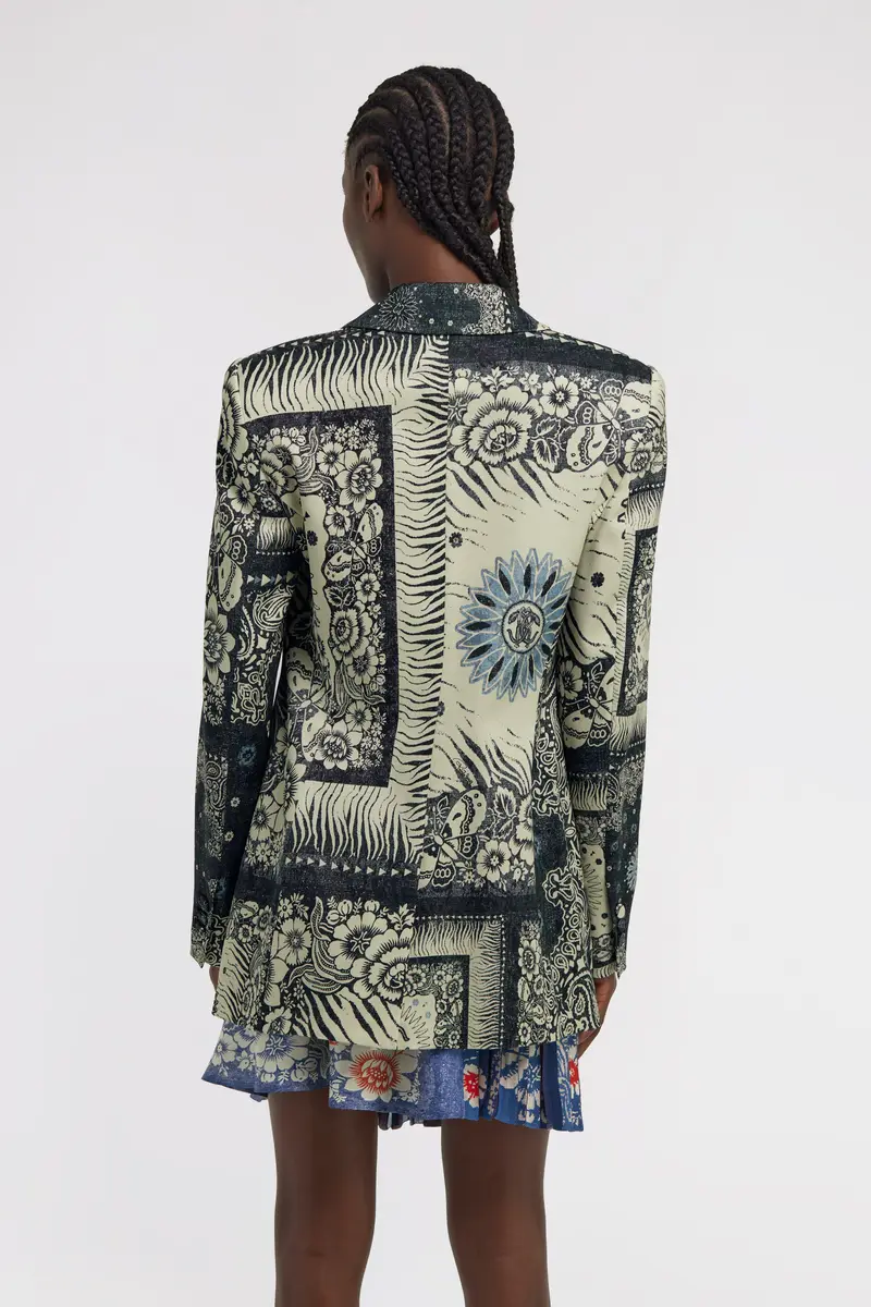Roberto Cavalli Bandana Print Blazer | Thumbnail 3