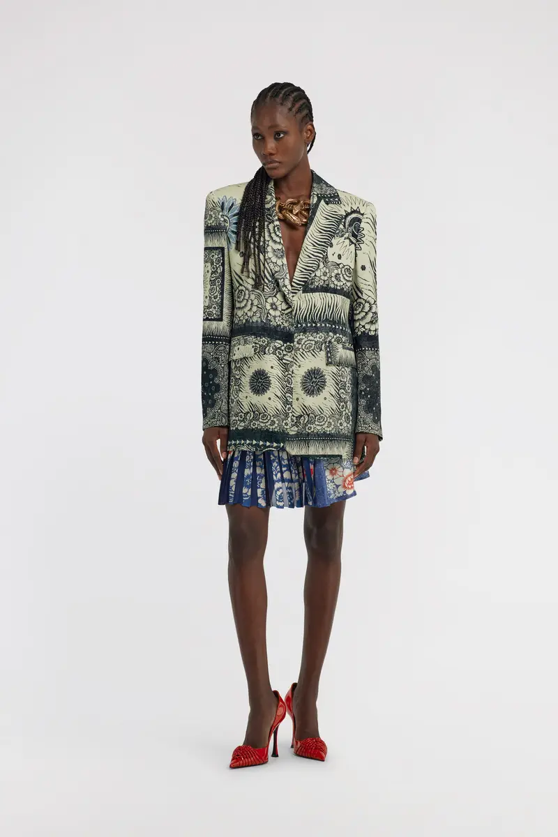 Roberto Cavalli Bandana Print Blazer | Thumbnail 5